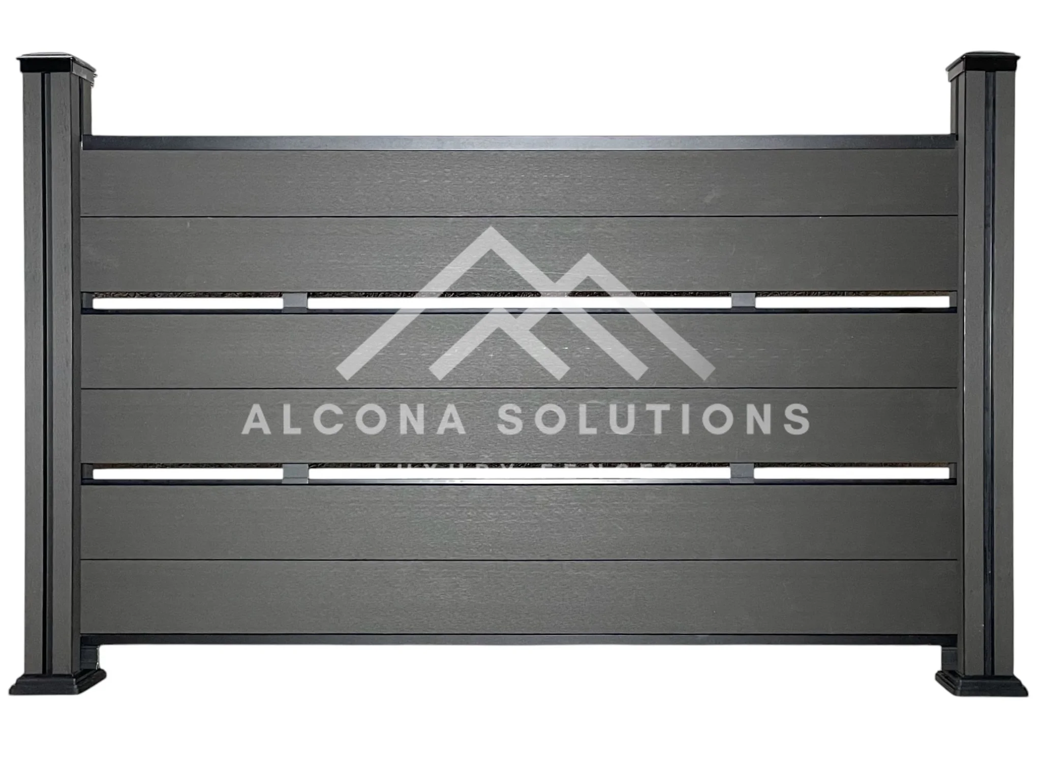 Комбинирана WPC ограда Alcona Design с плътни и ажурни участъци