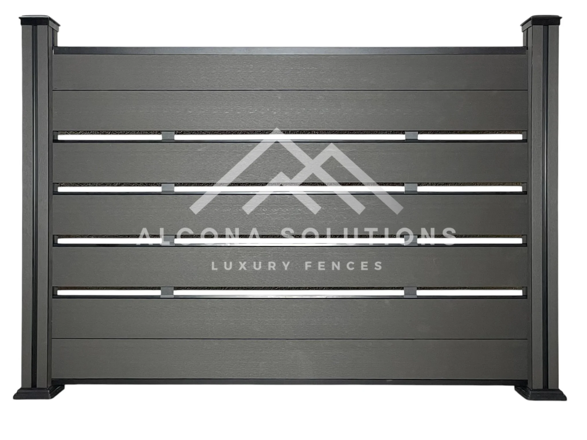 WPC Ограда Антрацит 130x186cm ALCONA DESIGN, снимка 1